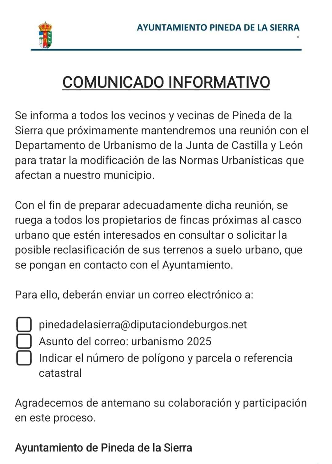 Urbanismo 2025